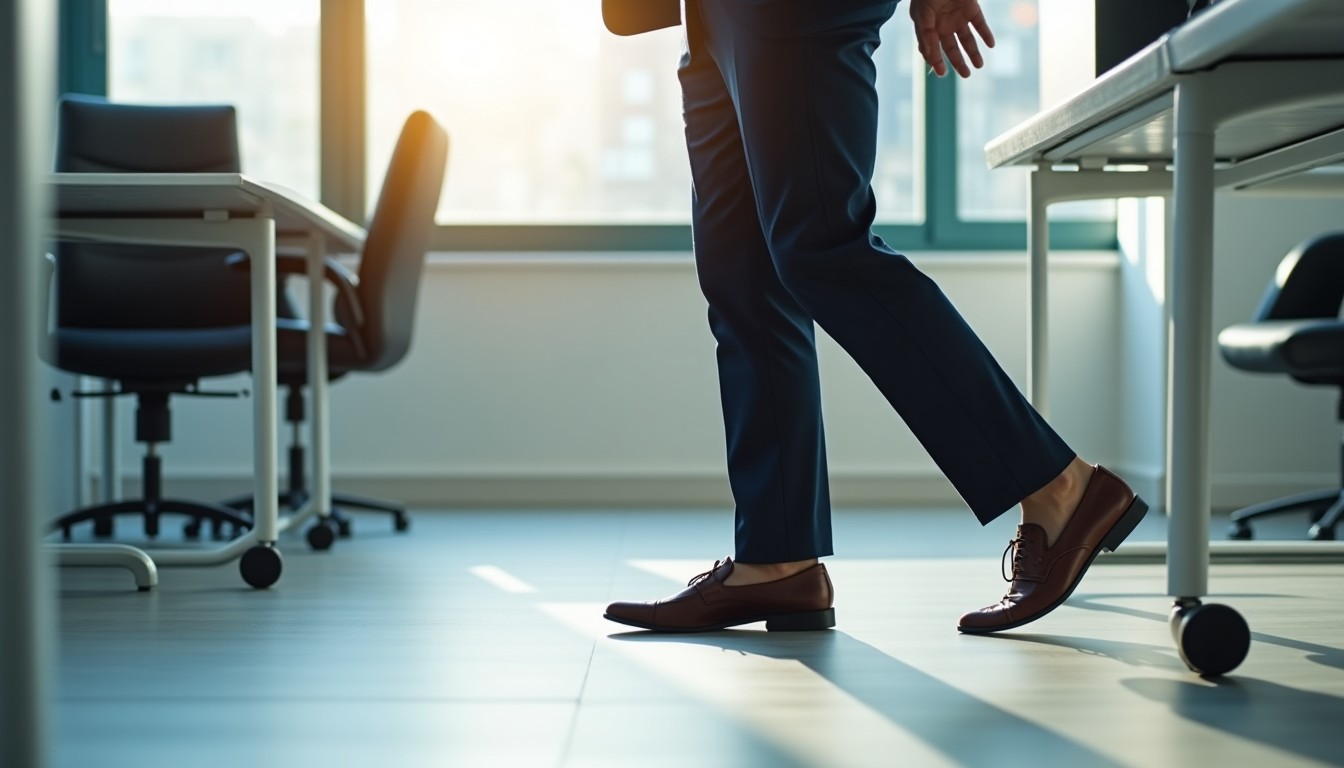 Pourquoi des difficultés à marcher après position assise en entreprise